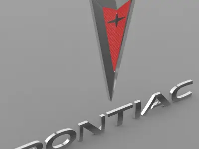 pontiac logo 3D model