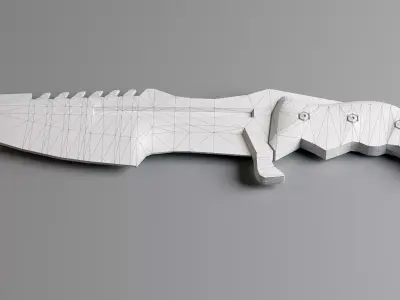 Knife Free low-poly 3D model shop