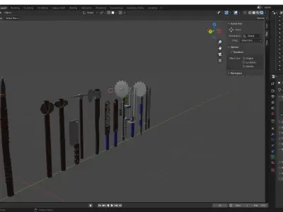 Apocalyptic Weapons 3D model
