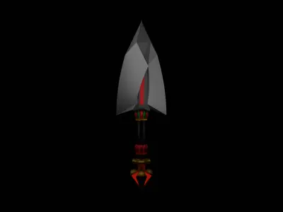 kunai Low-poly 3D model 4