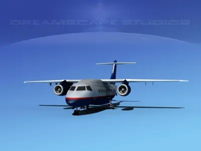 Dornier 328Jet United Express 3D model