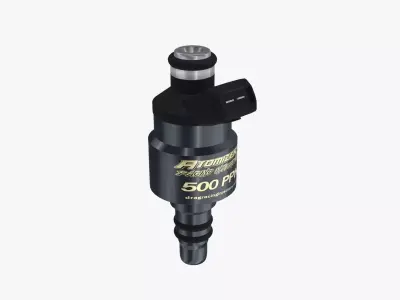 Billet Atomizer3 Fuel Injector - 500 PPH Low-poly 3D model
