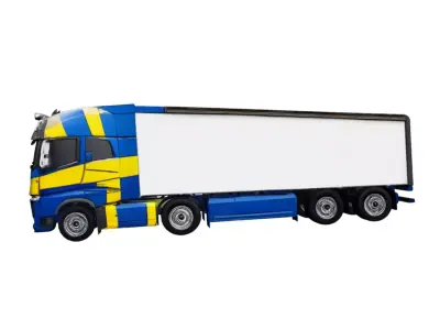 Volvo FH16 Compact Delivery Truck 3D Model 3D model