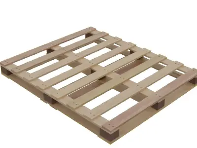 WoodPalletV-01 wooden pallet Low-poly 3D model