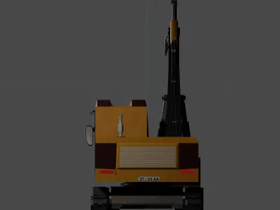 excavator machine  3D model