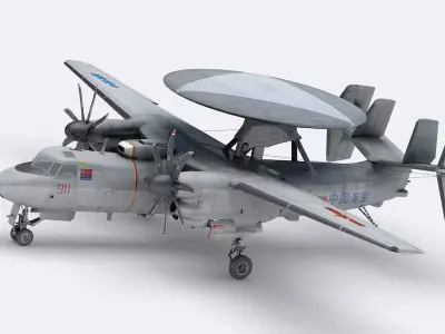 Chinese KJ-600 AWACS 3D model