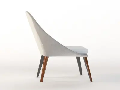 Dinosaur Egg Lounge Side Chair 3D model