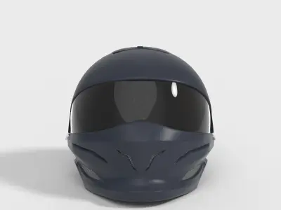 MOTORCYCLE HELMET 3D model 8