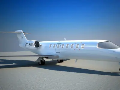 Learjet 45 3D model