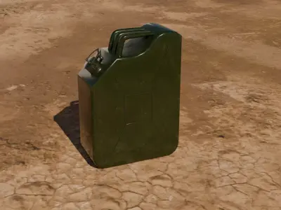 Jerrycan Free low-poly 3D model