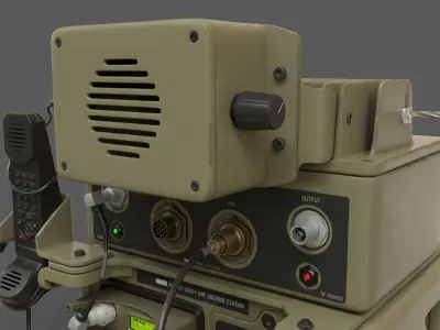 Military Radio Barrett PRC-2082  3D model