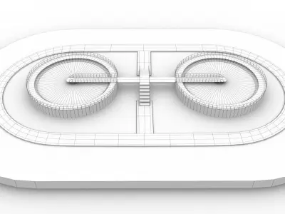 Water Treatment Plant 3D model purchase