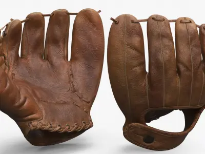  Vintage Leather Baseball Glove 