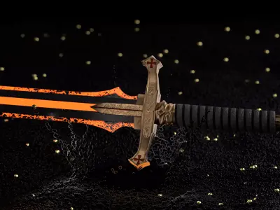 Wrath Sword Crusades Low-poly 3D model