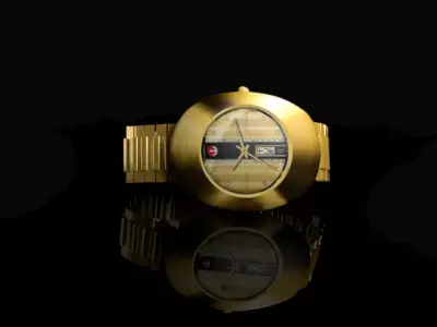 Watch gold 3D model