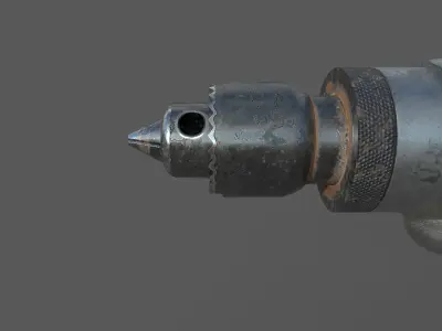 3D Drill Machine  Low-poly 3D model
