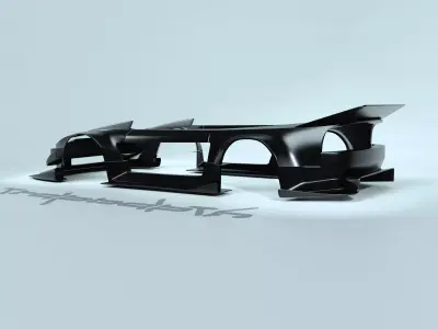180sx  Or S13 Hatch Widebody Kit 3D model