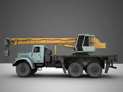 crane KrAZ 3D model