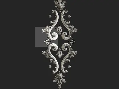 DECORATIVE PLASTER Low-poly 3D model