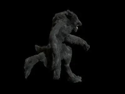 Wolf man 3D model