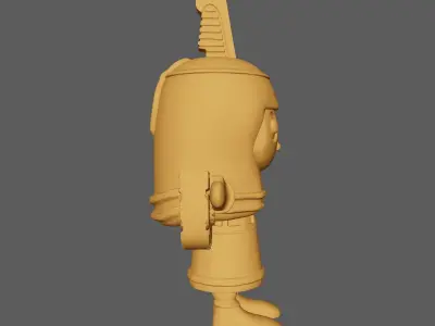 God Maat Miniature Hight poly ready for 3D Printing 3D model