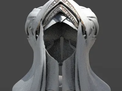 Ancient Alien Headdress 3D model