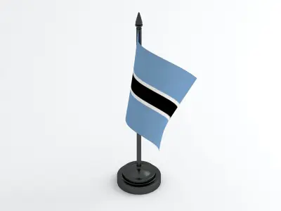 Table Flag  Botswana 3D model
