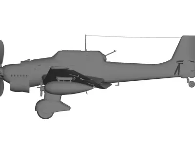 Junkers Ju 87 3D model purchase