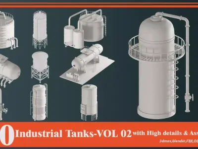 Industrial Tanks VOL-02 3D model