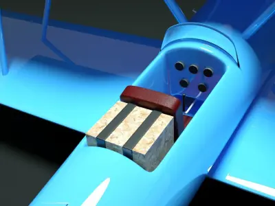 Biplane 3D model by cloud-rider