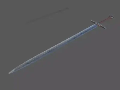 old sword Free low-poly 3D model