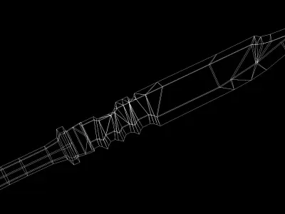 Sword Low-poly 3D model 56