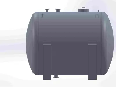 Tank fuel  Free 3D model