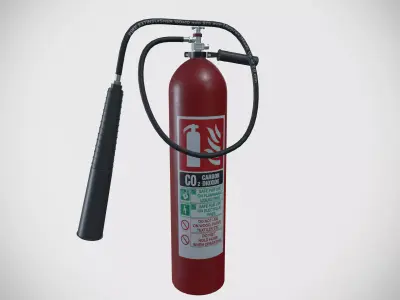 CO2 Fire Extinguisher 3D model purchase