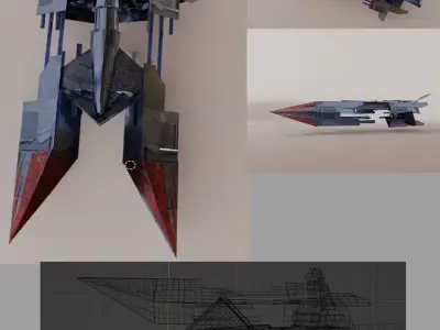 Rihkxyrk Assault Fighter  Free 3D model