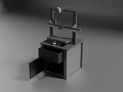 3d printer Free low-poly 3D model