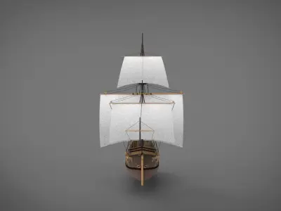 Santa Maria frigate 3D model