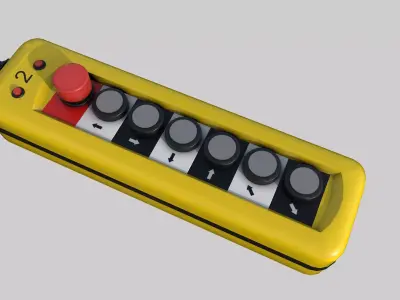 Pendant Overhead Crane Low-poly 3D model