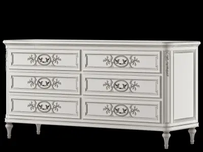 eloquence bronte nightstand and dresser  3D model