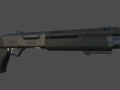 Fabarm stf12 short Low-poly 3D model