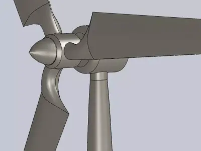 Wind turbine Free 3D model