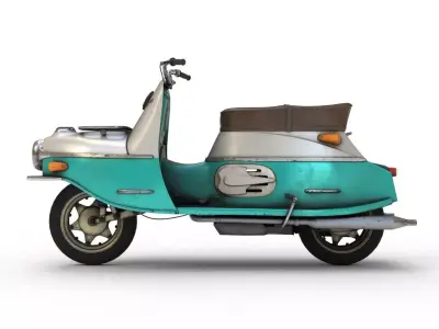 Jawa Cezeta 501 Scooter 3D Model 3D model