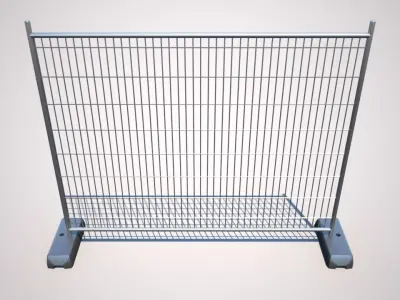 Wire Fence Low-poly 3D model purchase