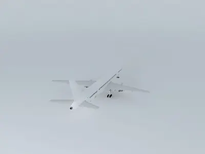 Template Boeing 757 300 Free 3D model