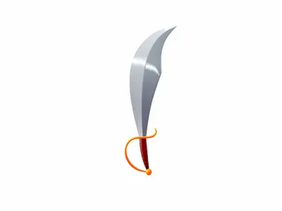 Pirate Sword 3D model