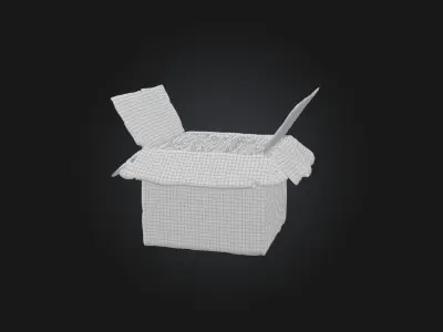 Realistic Filing Box Model Low-poly 3D model