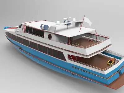 Yacht Boat 3D model buy