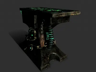 anvil of the undead Low-poly 3D model