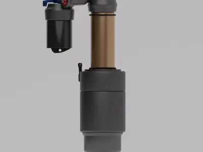 MTB Rear suspension shock  Free 3D model