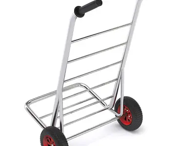 Hand truck 3D model 10